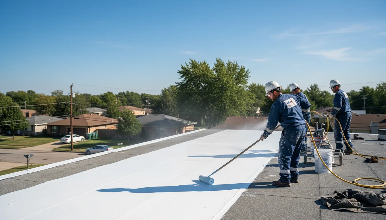 Commercial roof coating in Shrewsbury, MA near me